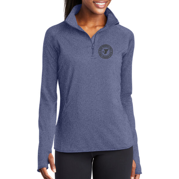 BY_B - Ladies Sport Wick ® Stretch 1/4 Zip Pullover Thumbnail