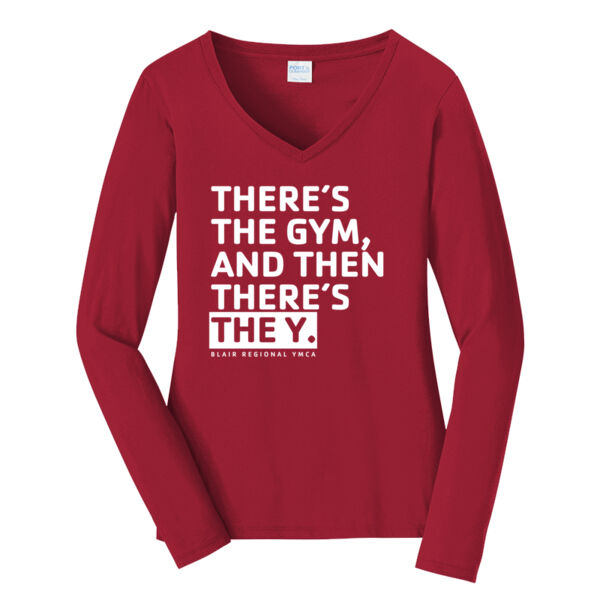 TY_W - Ladies Long Sleeve Fan Favorite V Neck Tee Thumbnail