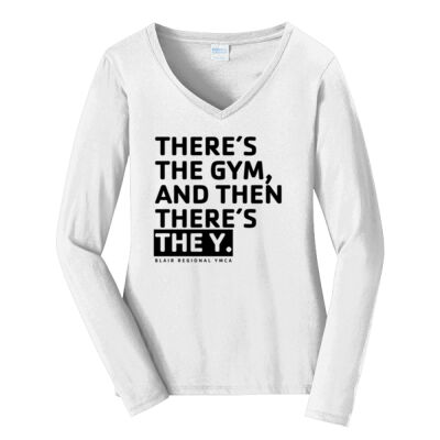 TY_B - Ladies Long Sleeve Fan Favorite V Neck Tee Thumbnail